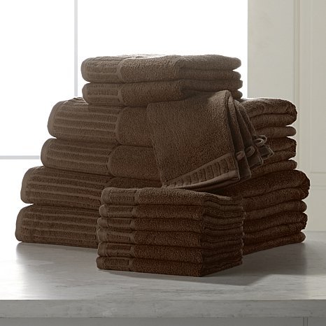 Joy Mangano True Perfection Luxury Towel 16-piece Collection! – Espresso Brown