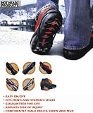 Hot Headz No Slip Ice Cleats Silicone Rubber Slip Ons -Large