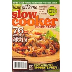 Taste Of Home, Slow Cooker Recipe Cards, Special 2007 Issue