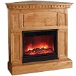 Real Flame Heritage Corner Electric Fireplace in Oak