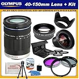Olympus M. Zuiko Digital ED 40-150mm f/4.0-5.6 Lens For Olympus PEN E-PL1s, PEN E-P2, PEN E-P1 PEN, E-PL1 Digital SLR Cameras + SSE Accessory Kit. Includes