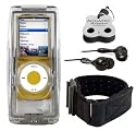 iPod Nano 4th Gen Underwater Protective Case with Aquapac Waterproof Headphones & Armband, (Made by OtterBox)