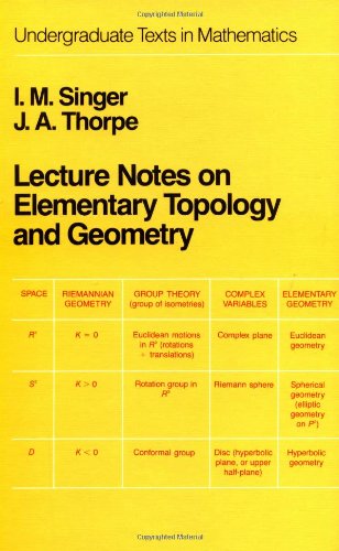 Lecture Notes on Elementary Topology and Geometry (Undergraduate Texts in Mathematics)