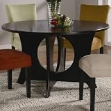 Coaster Castana Round Dining Table with Crossing Pedestal Base