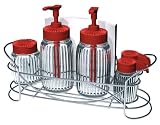 Gemco Barbecue Collection All Wire Condiment Caddy Set, Yellow