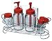 Kitchen & Housewares : Gemco Barbecue Collection All Wire Condiment Caddy Set, Yellow
