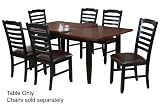Reese Dining Table in Antique Black Finish