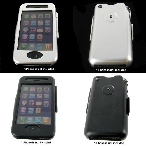Fos's Aluminum Metal Hard Case for Apple iPhone 3G with Belt Clip