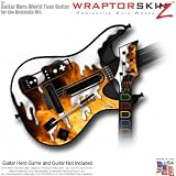 Chrome Drip on Fire Skin fits Band Hero, Guitar Hero 5 & World Tour Guitars for Nintendo Wii (GUITAR NOT INCLUDED) by WraptorSkinz