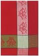 Waffle Weave 100% Cotton Christmas Bells Red Dishtowel 18" X 28" Set / 6