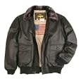 Men's Navy G-1 Flight Leather Bomber Jacket - Regular, Tall, Big, Big & Tall