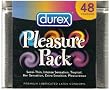 Durex Pleasure Pack Condom Tin, 48 Count