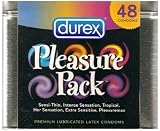 Durex Pleasure Pack Condom Tin, 48 Count
