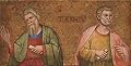 The Polyster Canvas Of Oil Painting 'Dalmatian Two Apostles Fragment Of Predella ' ,size: 20 X 39 Inch / 51 X 99 Cm ,this Imitations Art DecorativeCanvas Prints Is Fit For Bar Decor And Home Decor And Gifts