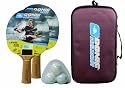 Donic-Schildkröt 788697 Tischtennisset 2 Spieler TT-Set PERSSON 500 Korkin Tragetasche