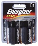 D Size Battery, Eveready Gold, Alkaline Battery, 4/Pack EVEA95BP4