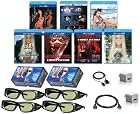 MITSUBISHI Compatible 3D Glasses Deluxe Movie Pack (Includes IR Transmitter) for ALL MITSUBISHI 3D Televisions - OUR BEST 3D VALUE EVER!