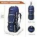 Mountaintop 70L+10L Outdoor Sport Water-resistant Internal Frame Backpack