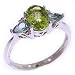 SAVE 74% 14K Peridot, Blue Topaz & Diamond Ring - OVERSTOCK Clearance Sale!