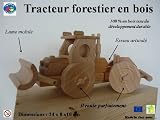tracteur forestion articulé en bois