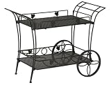 Siena Garden Servierwagen Romaneo, eisengrau 2 Ablagen, L 100 x B 49 x H 77 cm