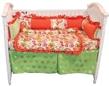 Angel Song Flower Child Girl's Crib Set - 4 piece