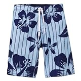 Boys' Mossimo Supply Co. Swim Shorts - Pinstripe Floral