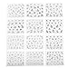 MSmask Lovely 24 Sheets 3D White Flower Manicure Nail Art Sticker Tips Decoration