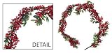 Chic 6' Vibrant Red Holiday Berry Christmas Garland
