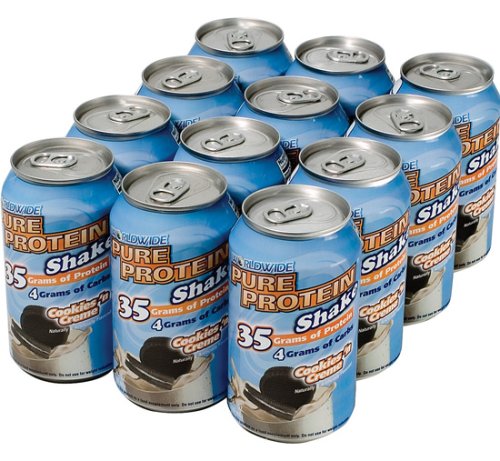 Worldwide Sport - Pure Protein Shake Cookies Crm, 12 drinks