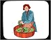Mouse Pad with body, individuals, individual, grating, humans, woman, person, cooking, cleaning, human, persons, vegetables, people