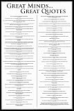Great Minds and Great Quotes, Inspirational Poster Prints, 24-by-36-Inch