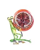 Deco Breeze Decorative Figurine Table Fan, Gecko, 9-1/2-Inch by 7-1/2-Inch