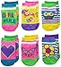 Jefferies Socks Big Girls' Girls Rule Neon Low Cut Socks(Pack of 6)