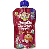 Earth's Best Organic Stage 3, Pumpkin, Cranberry & Apple, 4.2 Ounce Pouch (Pack of 12)