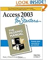 Access 2003 for Starters: The Missing Manual (Missing Manuals)