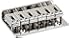 1pc 6 Saddle Hardtail Bridge Top Load 65mm Chrome Guitar Parts