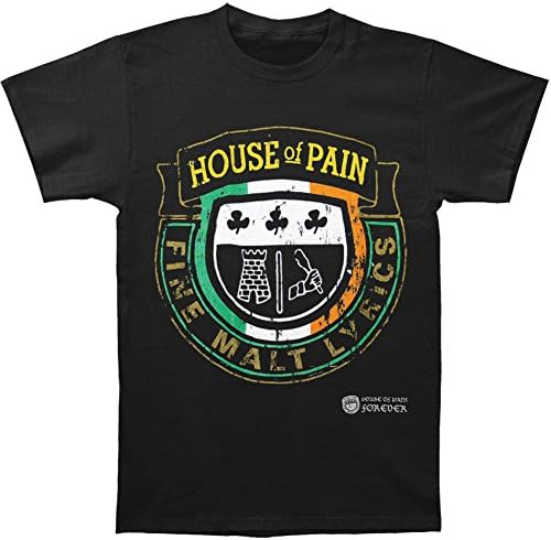 House of Pain Men's Crest Distressed T-Shirt Black