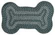 GREEN - Bone-Shaped Braided Rugs