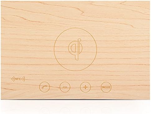 CY NFC Bluetooth Speaker with Wireless Charger Pad Support Thermometer and Alarm clock