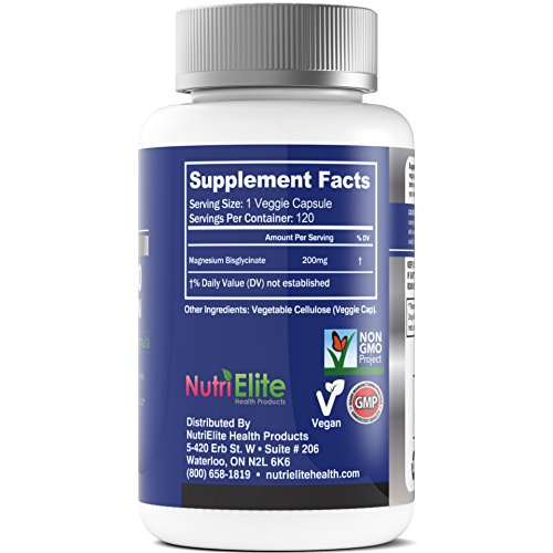 Magnesium Glycinate Supplement Medical Certified Non Buffered