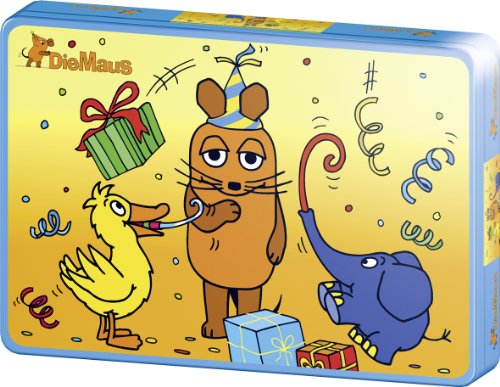 Schmidt Spiele 55887 - Die Maus , Happy Birthday 40 Teile, in Metalldose Preisvergleich