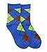 Rambutan Kids Fancy Patterns Comfort Toe Seam Colorful Rayon made from Bamboo Socks US 13-2 ((Argyle) Violet)