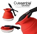 Cuissential SlickBoil: Collapsible Silicone Tea Kettle (Red)