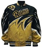 NFL Men's St. Louis Rams Slash Jacket (Millennium Blue/New Century Gold, X-Large)