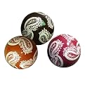Set of 3 Assorted Ceramic Balls - 4"