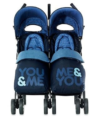 Cosatto You 2 Twin Stroller - You and Me (Blue)