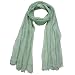 Silk Embroidered Wavy Vine Long Scarf Shawl - Various Colors Available