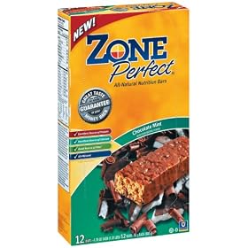 ZonePerfect All Natural Nutrition Bar, Chocolate Mint, 1.76-Ounce Bars in 12-Count Boxes