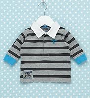 Autograph Pure Cotton Block Stripe Rugby Top